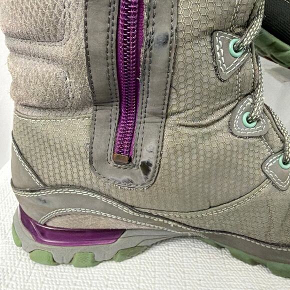 Ahnu Winter Boots Womens Size 9 Sugar Bowl Northridge Vibram Gray Waterproof - Picture 13 of 15